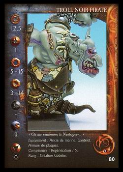 Carte Troll Noir Pirate