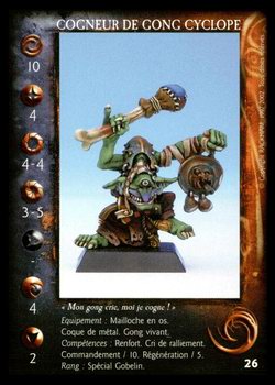 Carte Cogneur de gong cyclope