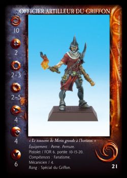 Carte Officier Artilleur du Griffon