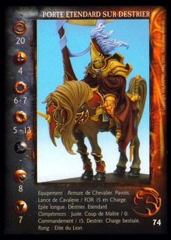 Carte Porte-Etendard sur Destrier