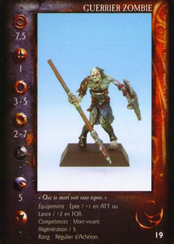 Carte Guerrier Zombie