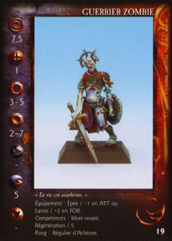 Carte Guerrier Zombie