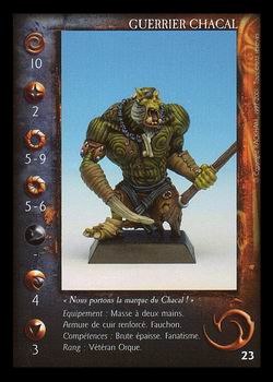 Carte Guerrier Chacal avec masse