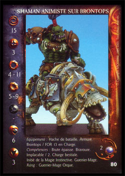 Carte Shaman Animiste sur Brontops