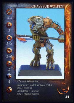 Carte Chasseur Wolfen #1